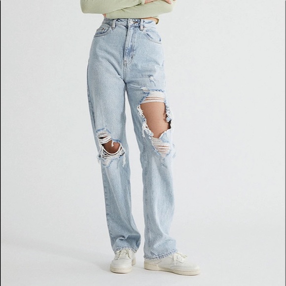 PacSun Denim - Size 27 PacSun High-Waisted Eco Light Blue 90’s Boyfriend Jeans